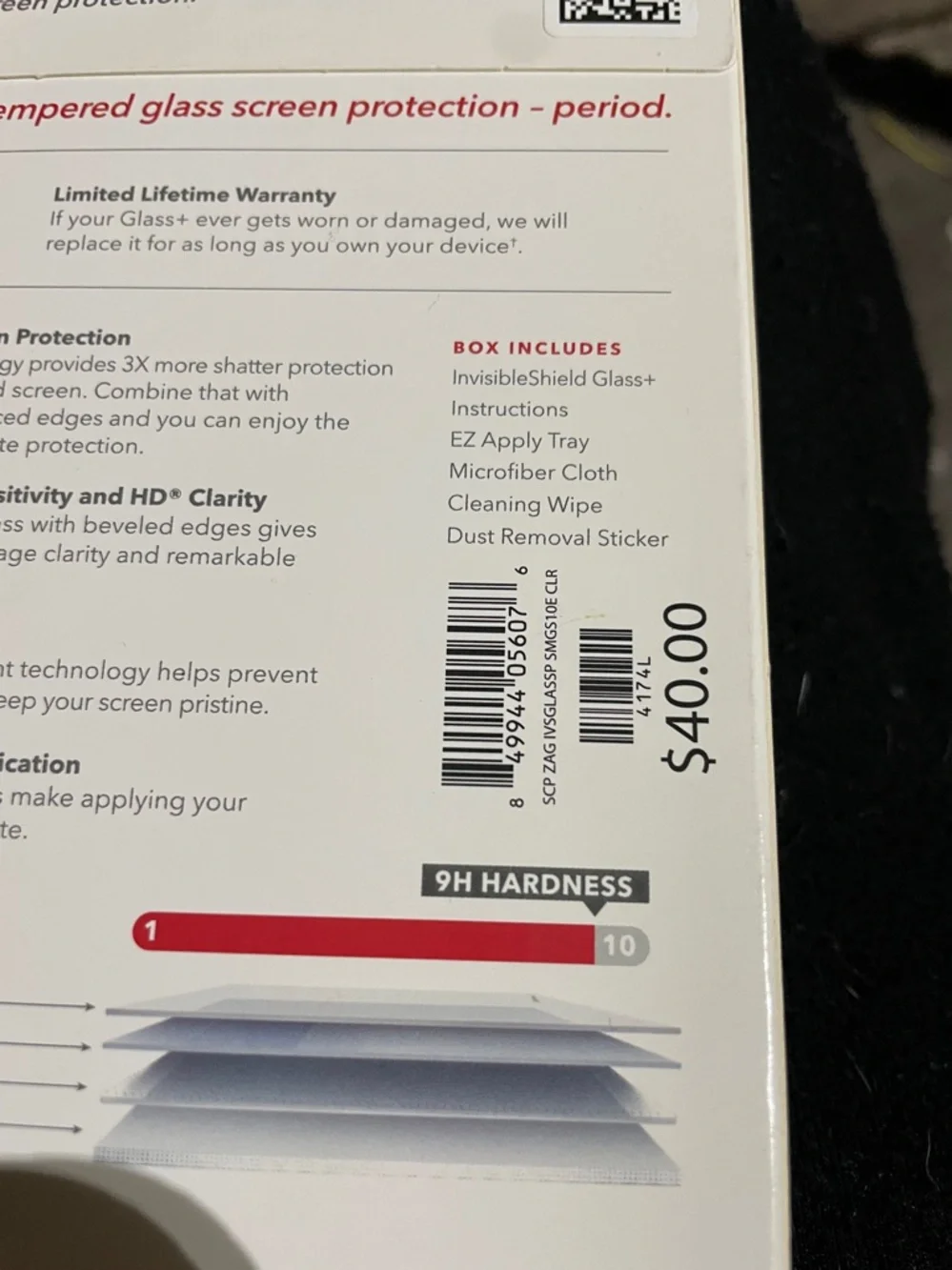 ZAGG 4174L InvisibleShield Glass + Screen Protector for Samsung Galaxy S10e